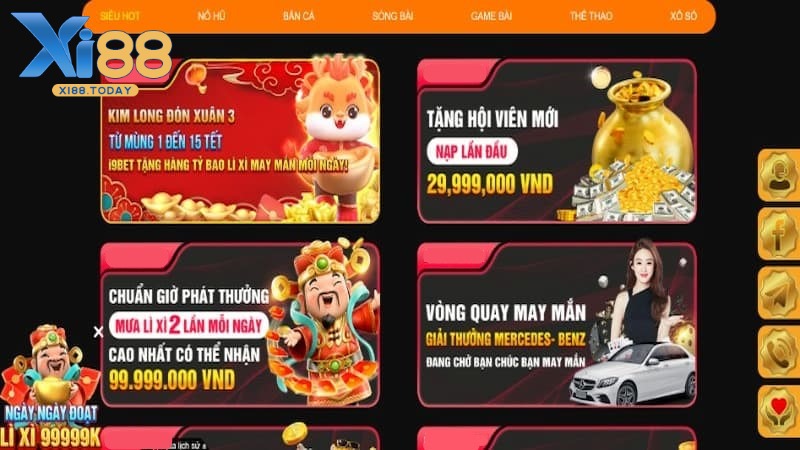 Khuyến mãi game bài tại Xi88