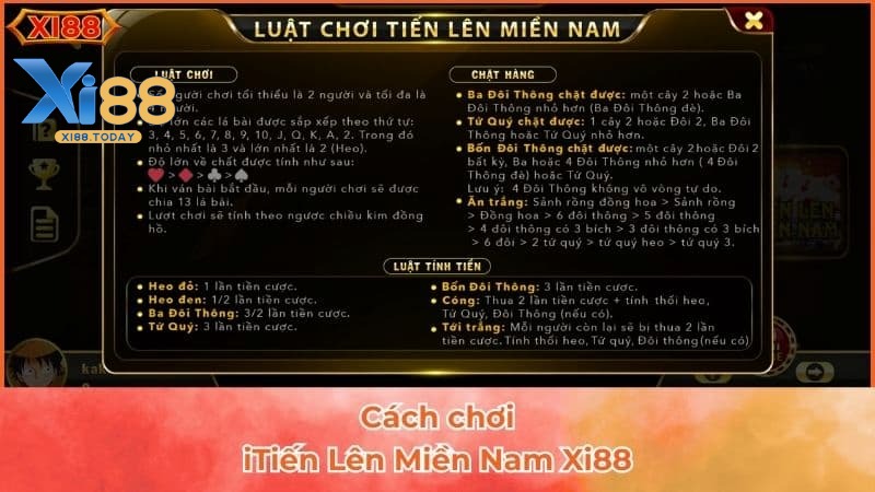 Cách tham gia tiến lên tại Xi88